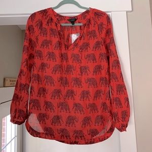 J Crew blouse, new with tags, size 4 tall